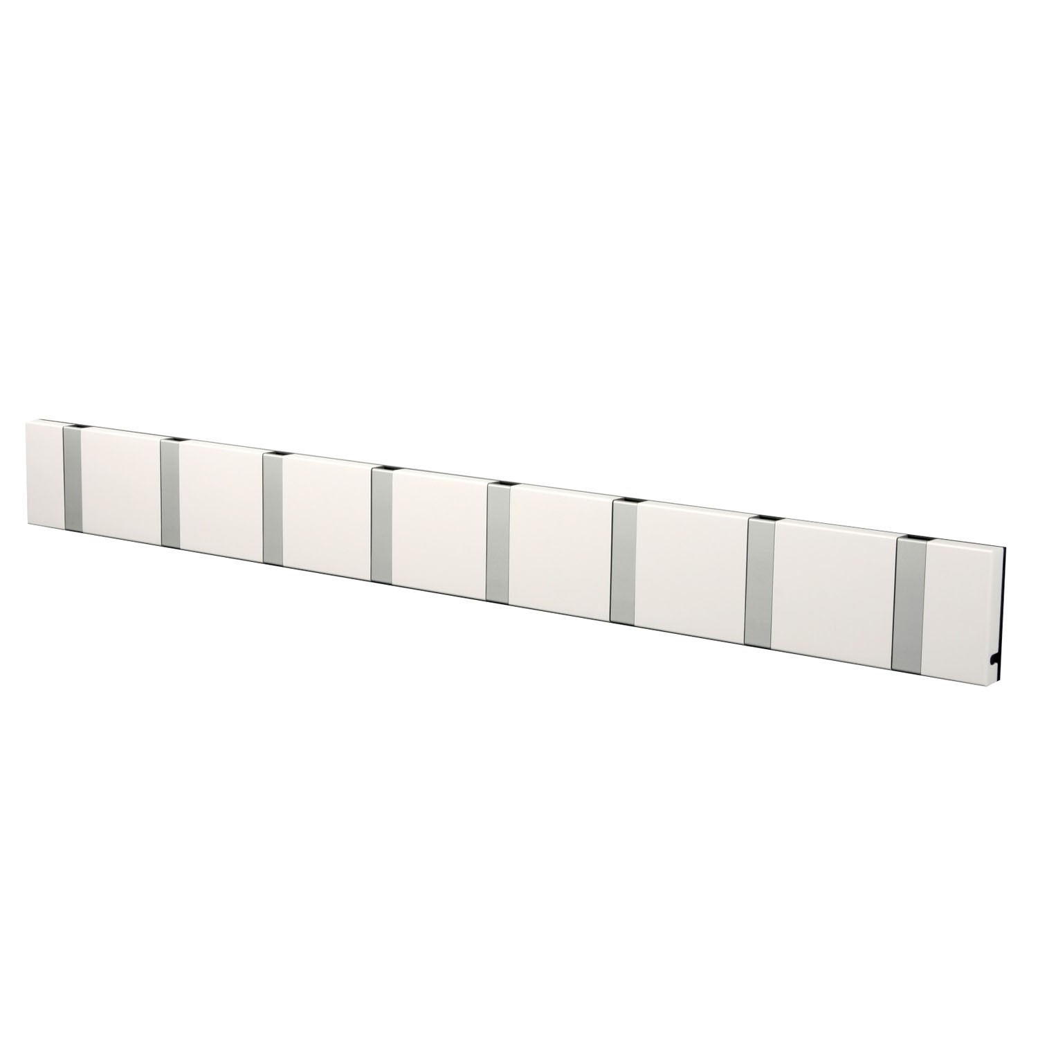 Knax 8 Garderobe weiss, Garderobenleiste mit 8 Haken